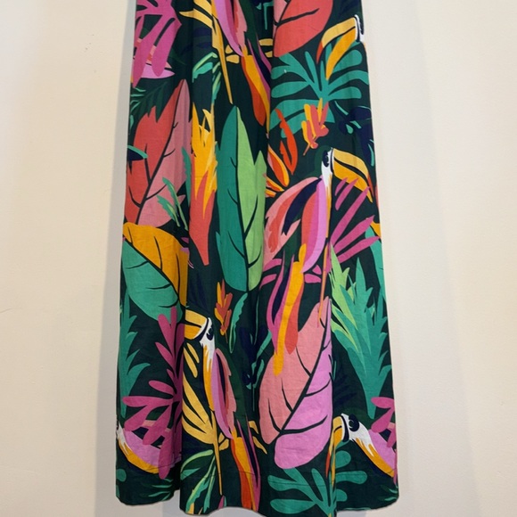 Soma Cotton Tank Maxi Bra Dress in Toucan Touch This Green | Sz XS - Picture 8 of 10